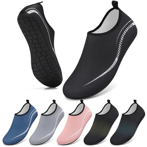 Water Shoes Beach Shoes for Women Men Swim Swimming Sea-996BK 5UK /38EU