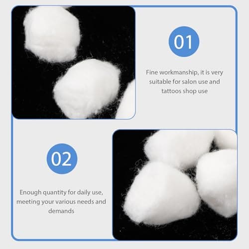 Healeved 12bags Cotton Ball Cotton Balls for Wound Care Absorbent Supplies First Aid Accessories Use in Home Cleaning as Part Emergency Kit — view 6