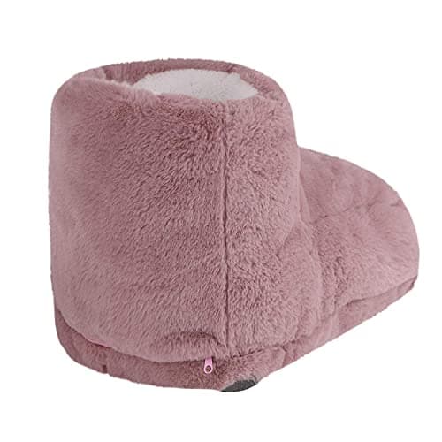Cozy USB Rechargeable Electric Heated Foot Warmers Winter Home Office Thick Plush Foot Heater Thermal Heating Pad Cushion Heat Therapy Feet Warmer Boots Footwear… — view 4