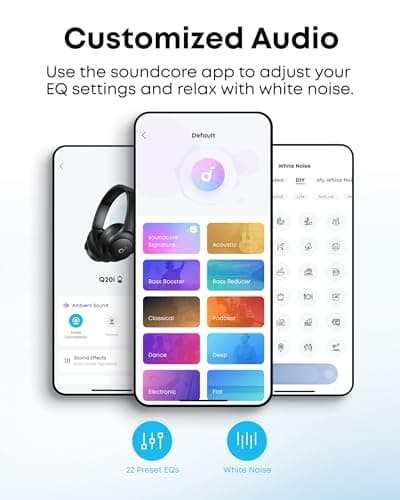 soundcore Anker Q20i, Hybrid Active Noise Cancelling Foldable Headphones — view 4