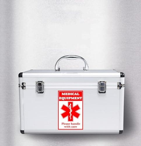 10 Medical Equipment Inside Tag Card, 2 Red Fragile Equipment Inside Tag Medical Equipment ID Identification Luggage Tags, 8 Handle with Care Labels for Medical Supplies (Combination) — view 5