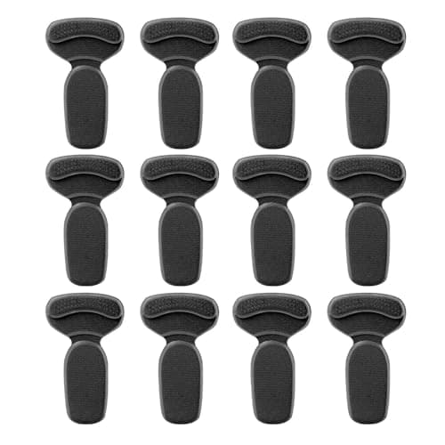 Shoe Heel Protectors - 12-Pack Heel Inserts Anti-Slip Guards, Durable Sneaker Shoes Grips | Footwear Accessories for Women Men Wedding Outdoor Party Office Dancing Travel Walking Comfort Safety Appli