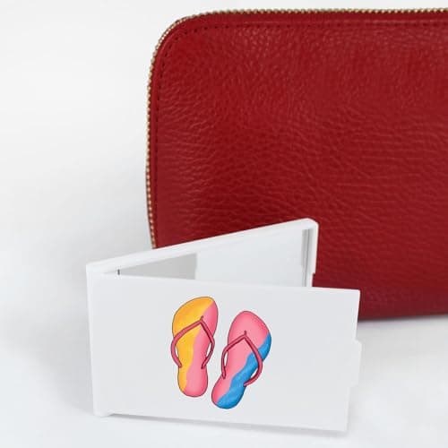 Azeeda 'Summer Sandals' Compact Makeup Mirror (CM00050204) — view 2