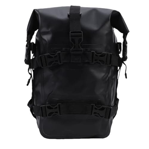 Dilwe Motorcycle Crash Bar Bag PVC Mesh Motorcycle Frame Bag 8L with Cam Buckle Straps Shoulder Strap for ADV Touring Commuting Off Road Riders — view 6