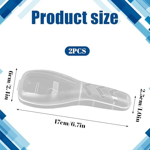 2PCS Razor Travel Case Plastic Transparent Safety Razor Case — view 2