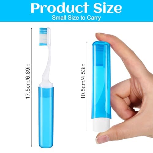 6Pcs Travel Toothbrush, Portable Travel Toothbrush Soft Bristle — view 2