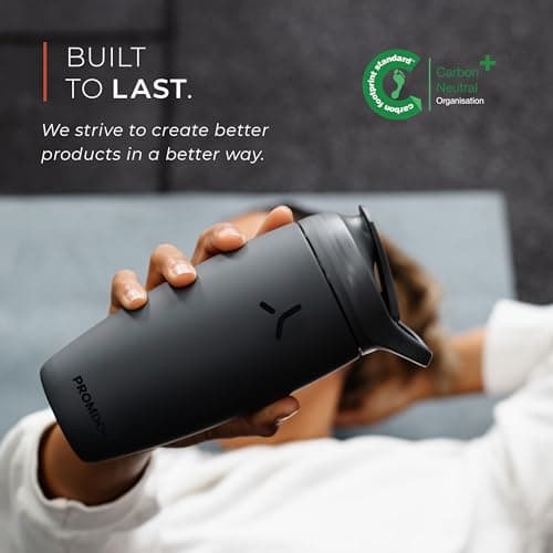 PROMIXX Pursuit Insulated Steel Shaker Bottle 550ml, Graphite Gray — view 4