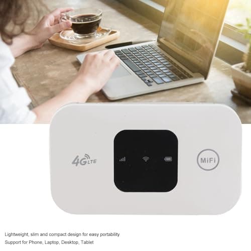 Mobile WiFi Hotspot, Small High Speed 4G LTE Unlocked WiFi Hotspot Device, Portable WiFi Router for Phone Laptop Desktop Tablet, for Travel — view 4