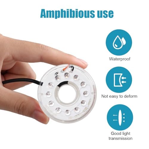 LED Aquarium Light, USB 5V 3W RGB Multicolor Underwater LED Lights Waterproof ABS Fish Tank Lamp for Aquariums Fish Tanks — view 2