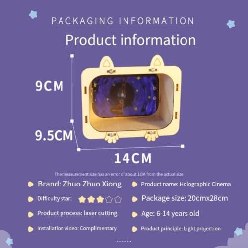 Khaki Finish 3D Projector for Smartphone Display — view 4