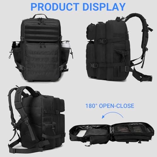 Lesbyit 45L Military Tactical Backpack Waterproof Army Rucksack — view 3
