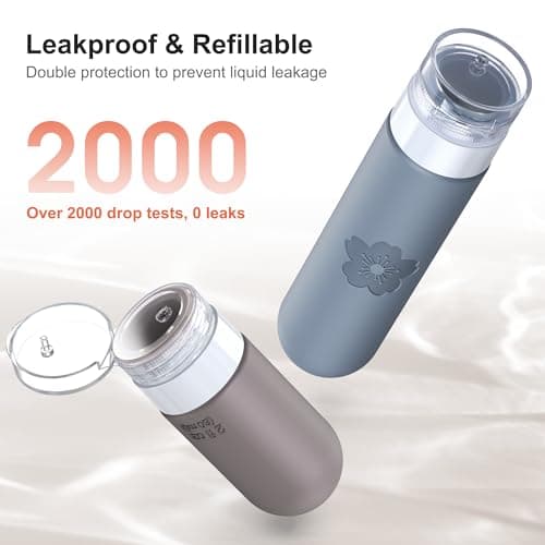 20 Pack Travel Bottles for Toiletries, CAA Approved Silicone Travel Size Toiletries, Travel Essentials Leak Proof Refillable Travel Containers — view 5