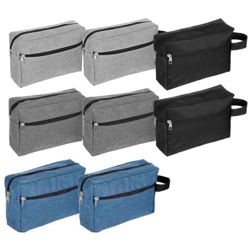 Pafeooui 8 Pack Travel Toiletry Bag, Water Resistant Portable Makeup Cosmetic Organizer Pouch Shaving Bag With Large Capacity For Men Women, 4 Colors
