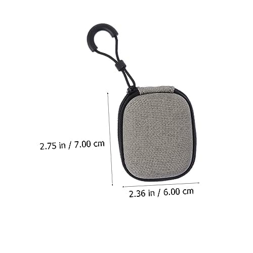 Eva Square Earphone Storage Bag for Headphones Travel Use Yellow — view 6