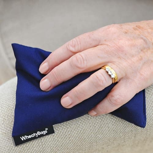 Wheat Bag Microwave Small Rectangle (15cm) Heat Pack - Pack of 2 (Organic Cotton Fabric - Natural with Lavender) — view 3