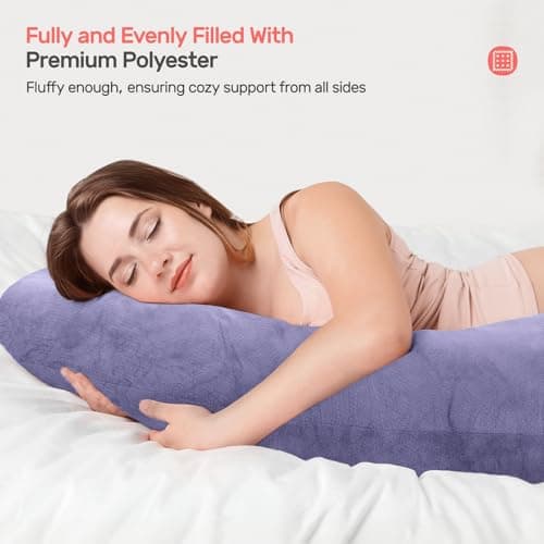Nuliie Pregnancy Pillow for Sleeping, U Shaped Full Body Pillow — view 5