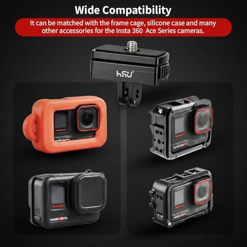 HSU Quick Release Adapter for Insta 360 Ace Pro 2 and Insta360 X5/X4/X3 — view 5