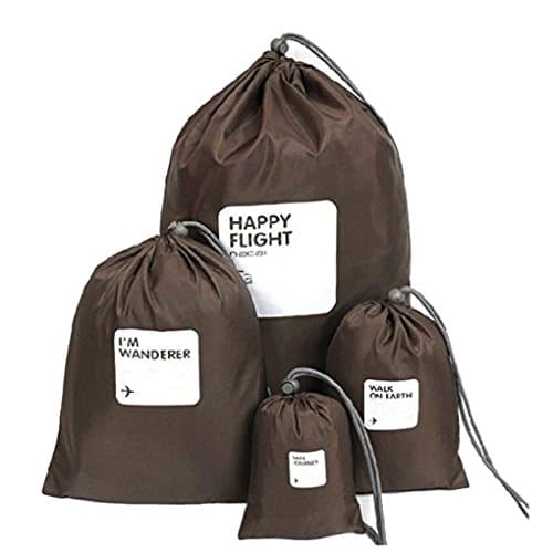 Amoyie Waterproof Drawstring Bag 8pcs, Shoe Pouch Travel, Stuff Bag Camping — view 2