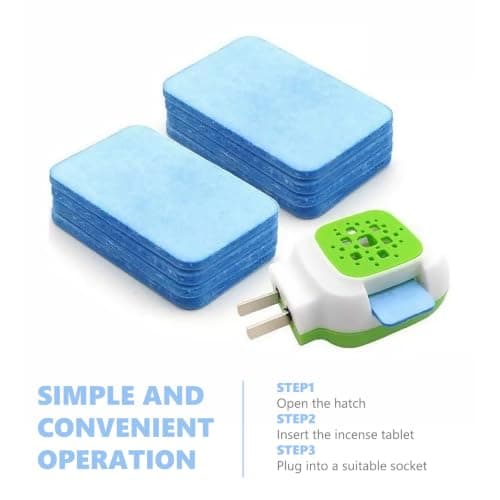 90 Pcs Mosquito Repellent Tablets, Mosquito Tablets for Plug in, Repel Mosquitoes, Flies, Fleas, Large Capacity for Summer Indoor Use — view 3