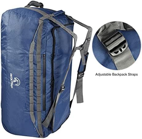REDCAMP 140L Large Holdall with Wheels, Foldable Wheeled Duffle Bag,Navy — view 3