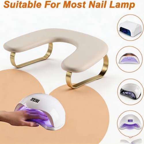 VOCOSTE Nail Arm Rest U Shaped Arm Rest for Nail Tech Nail Hand Rest — view 6