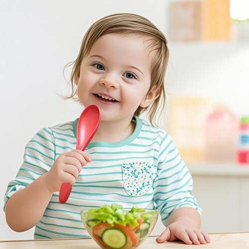 Travel Cutlery Set - Portable Reusable Forks Spoon Knife Tableware (Red) — view 3