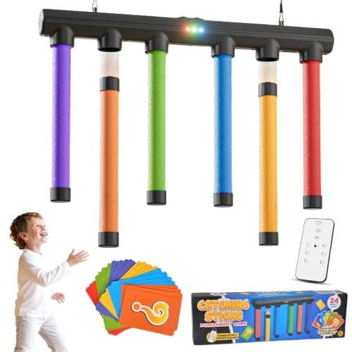 Catching Sticks Reaction Game, 3 Speeds Drop Stick Challenge Party Games