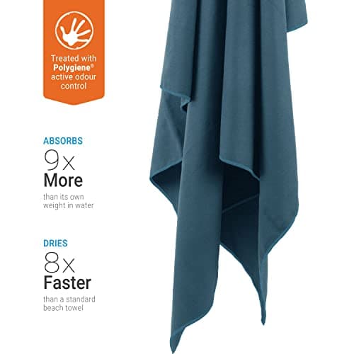 Lifeventure Recycled SoftFibre Sand-Free Travel & Beach Towel, 37 x 37 cm — view 3