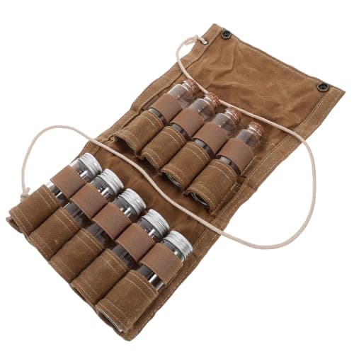 Travel Spice Containers Kit for Camping with Storage Bag