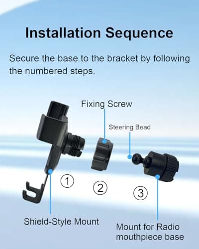 SEYUGOPTI 360° Adjustable Car Phone Holder for Smart 453 Forfour — view 5