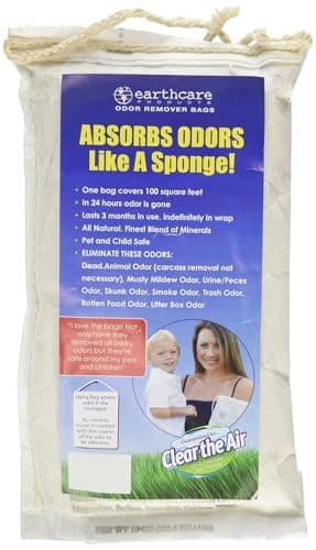 Earth Care Odor Removing Bag, 19 oz., Color:White