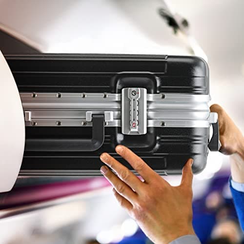 Flight Knight Premium Travel Suitcase - 8 Spinner Wheels - Built-in TSA Lock Lightweight Aluminium Frame, ABS Hard Shell Carry on Check in Luggage Highly Durable - Approved for Over 100 Airlines — view 3