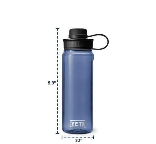 YETI Yonder 25 oz (750 ml) Water Bottle with Tether Cap, Charcoal — view 3