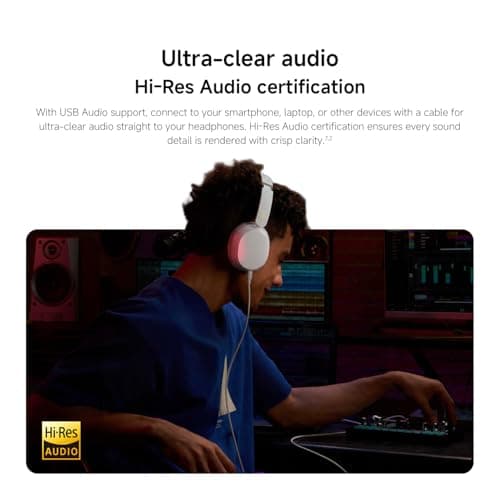XIAOMI Redmi Headphones Neo, Wireless Over-Ear, Noise Cancelling, White — view 5