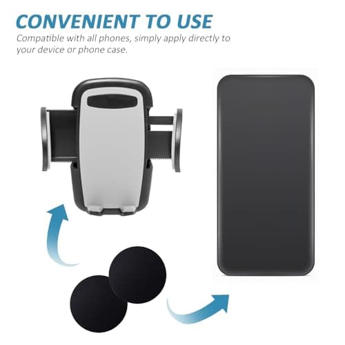 UTHCLO 20 Pack 40mm Black Iron Magnetic Phone Plates for Car Use — view 3