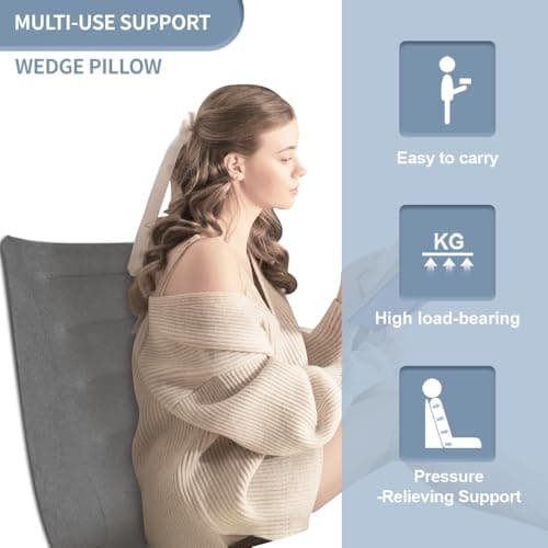 Inflatable Wedge Pillow for Travelling, Portable & Lightweight Support — view 6