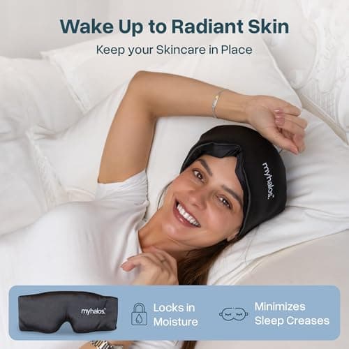 MyHalos Mulberry Silk Sleep Mask, Silk Eye Mask for Sleeping, Blackout — view 5