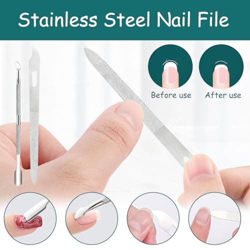 xiluuyou 10 Pcs Ingrown Toenail Tool Pedicure Tool Kit — view 6