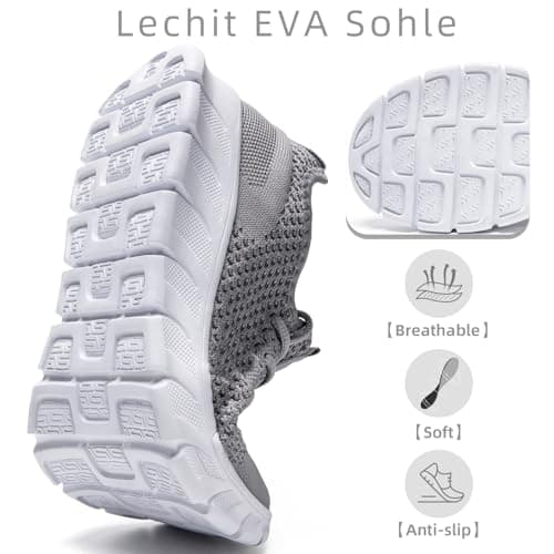 Women Trainers Shoes Running Walking Tennis Ladies Grey Size UK 5.5 — view 2