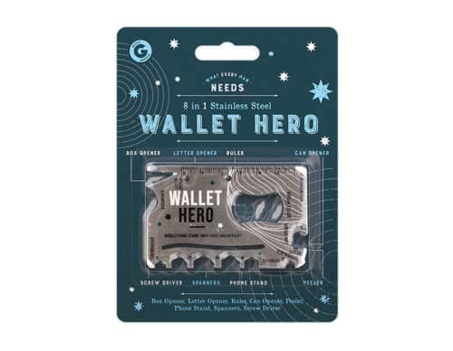 LND GIFTS 8 in 1 Stainless Steel Wallet Hero