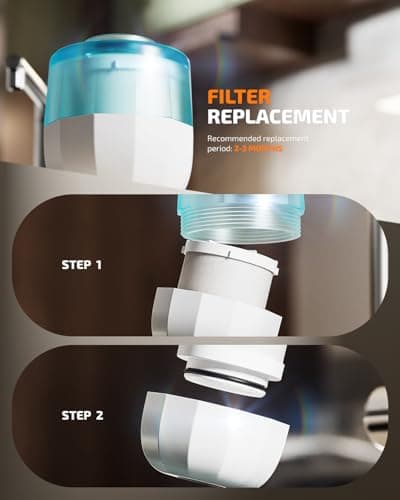 Cobbe Water Filter Tap - PP Cotton Filter Element, Effectively Removes Sediment and Rust, Equipped with Universal Faucet Adapter for Kitchen and Bathroom — view 4