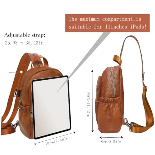 ECOTISH Women's Backpack, Anti Theft Rucksack, Travel Shoulder Bag, Small Sling Bag Casual Daypacks School Bag for Girls Ladies Mini Fashion Crossbody Bag for College Work — view 3
