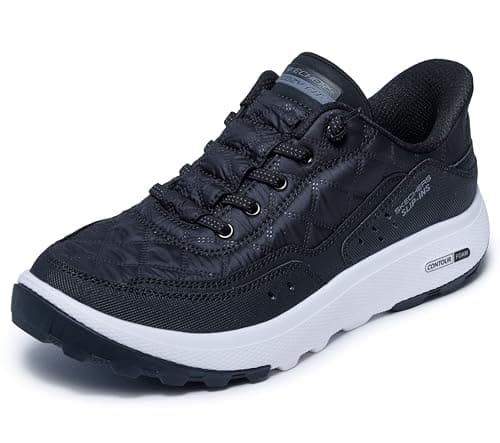 Skechers Women's Urban Explore Cozy Fit Boot, Black/White, 5 UK