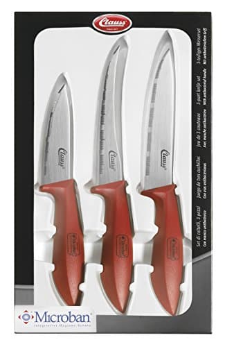 Clauss Microban Knife Kit - Red (Pack of 3)