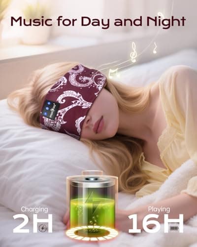 MUSICOZY Sleep Headphones Headband Cooling Headphones for Sleeping & Sport — view 3