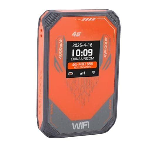 Ejoyous 4G Mobile WLAN Router, 4000mAh Battery LCD Display — view 4