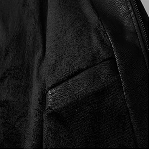 Leather Jacket Men's Genuine Leather Vintage - Outdoor Jacket Men's Waterproof Winter - Sports Jacket Without Hood Leisure Jacket Modern Long Sleeve Leather Jackets With Stand-Up Collar Softshell — view 6