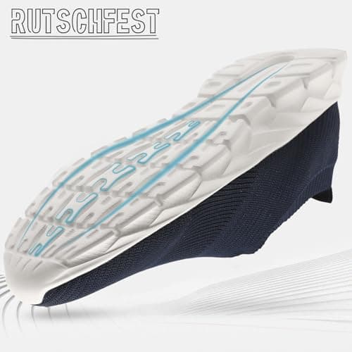 Mens Trainers Slip on Trainers Walking Running Sneaker,Blue,Size 9 UK — view 6