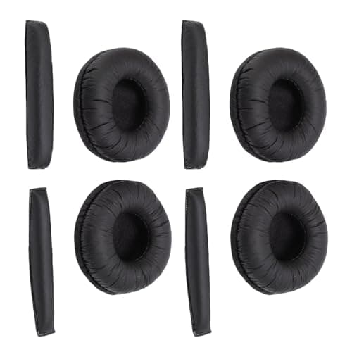 Ejoyous Replacement Earpads for PX200 Memory Foam Headphone Headband Cushion Pad 8 Pack Soft Fit for PX100 PX200 II PX100 II PX80 PX90 PC130 PC131 Daily Use (Black) — view 2