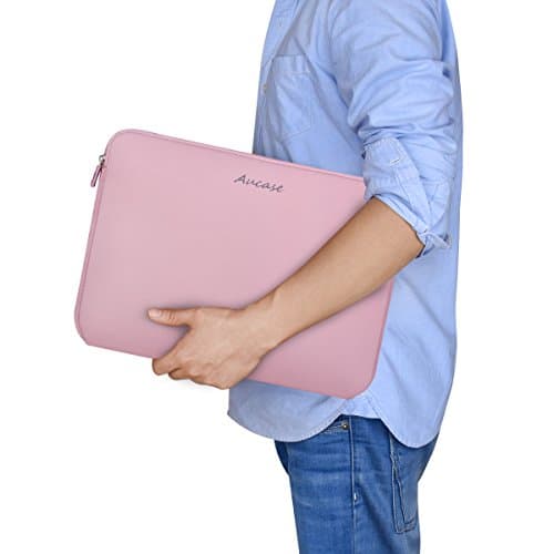 Aucase Laptop Case Sleeve 13.3 14 Inch, Thickest Lightest Water Resistant Neoprene Protective Laptop Bag for Men and Women, Compatible with MacBook 15.3''/ Air 15'' M3 M2, Chromebook — view 2